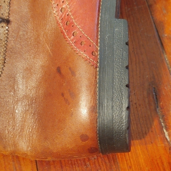 Predictions Cloris Tri-tone Leather Ankle Boots Sz 10 - Picture 7 of 15